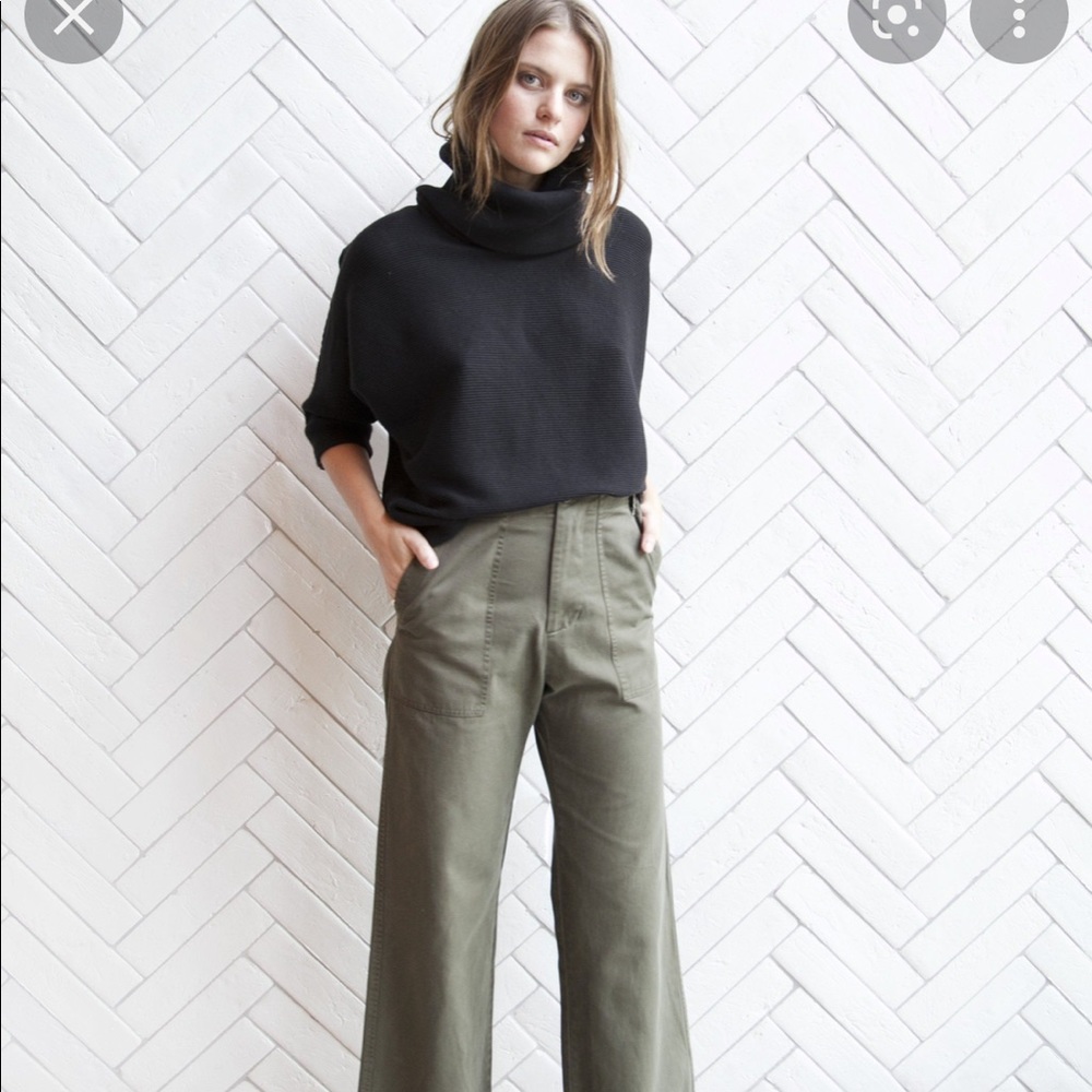Esby mesa dolman rib turtle neck shirt